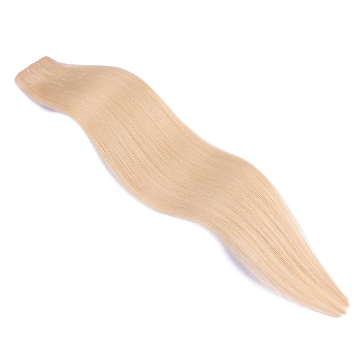 Light Ash Blonde (#24) Tape In Human Hair Extensions-20Inch