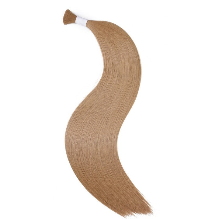 Light Brown #8 Wet & Wavy Bulk Hair Extensions for Braiding