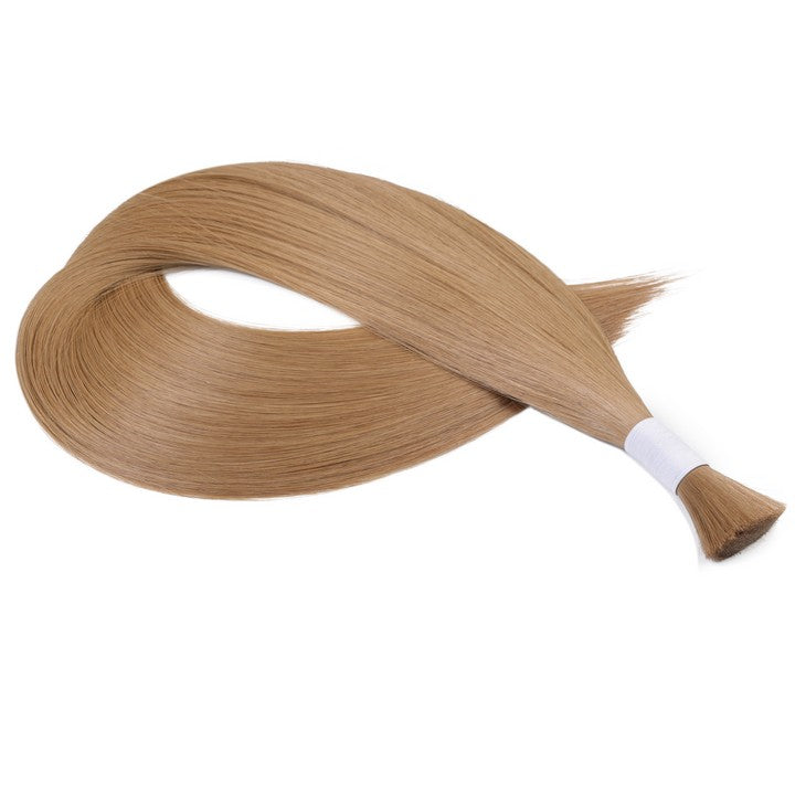 Light Brown #8 Wet & Wavy Bulk Hair Extensions for Braiding
