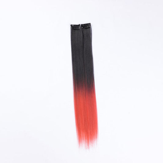 Black Red Ombre Clip In Hair Extensions