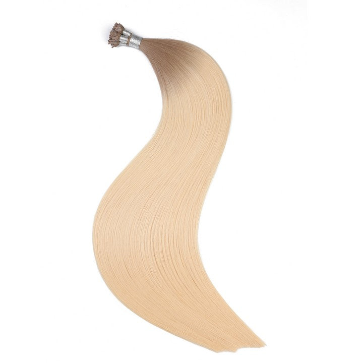 Brown Blonde Ombre Y-Tip Hair Extensions