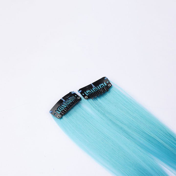 Blue Purple Ombre Clip In Hair Extensions