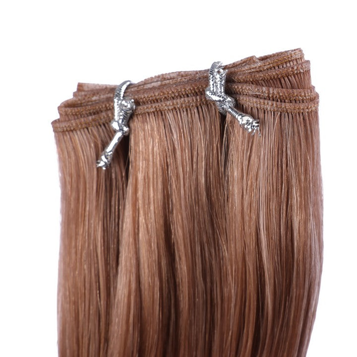 Brown Blonde(#B91/60A) Double Weft Sew In Hair Extensions-16Inch