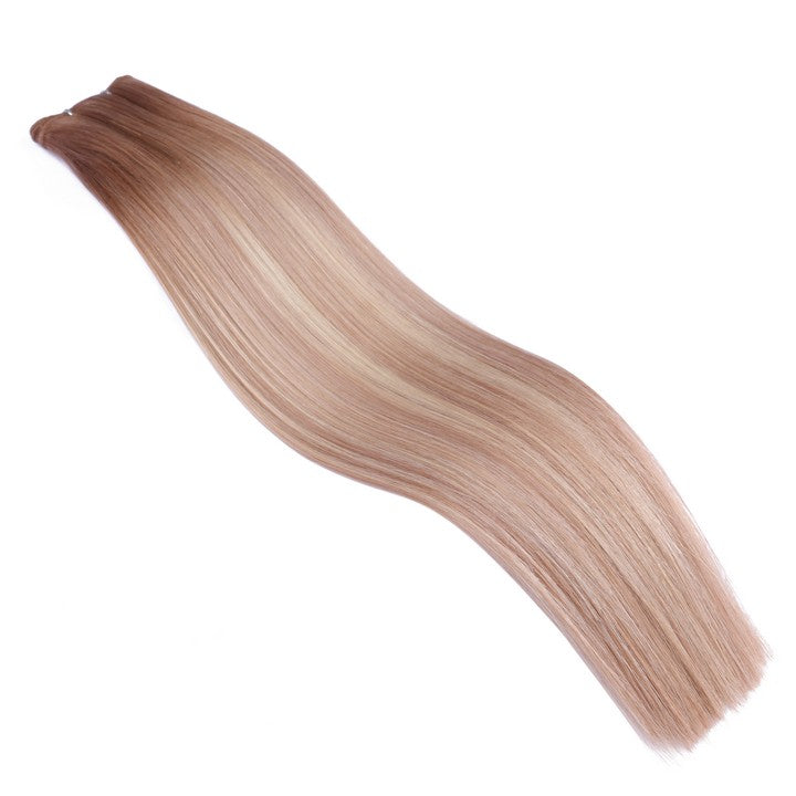 Brown Blonde(#B91/60A) Double Weft Sew In Hair Extensions-16Inch