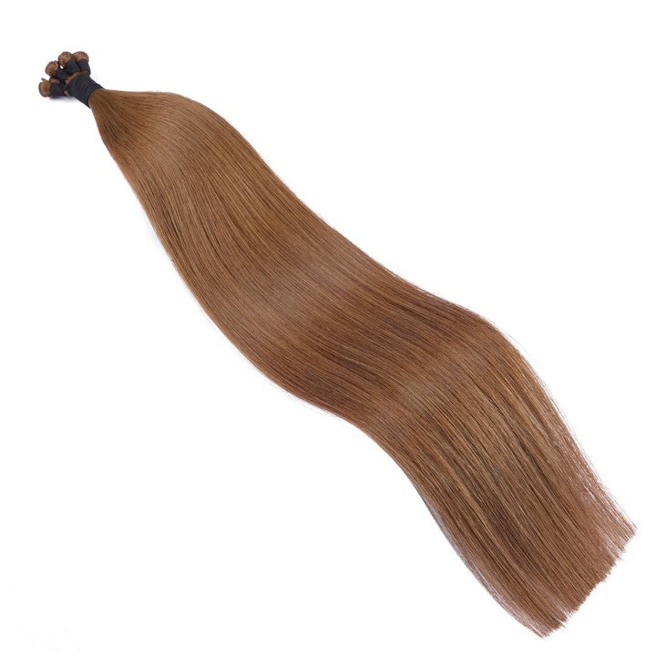 Chestnut Brown (#6) Hand Tied Hair Weft-22Inch