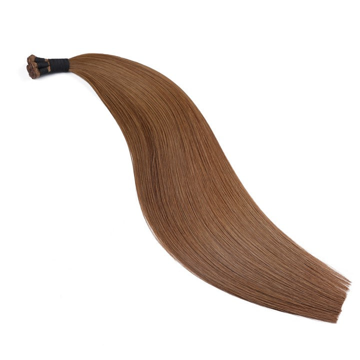 Chestnut Brown (#6) Hand Tied Hair Weft-22Inch