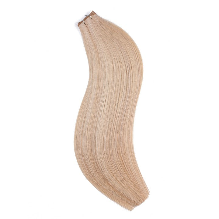 Light Blonde(#P18/60A) Double Weft Sew In Hair Extensions-18Inch