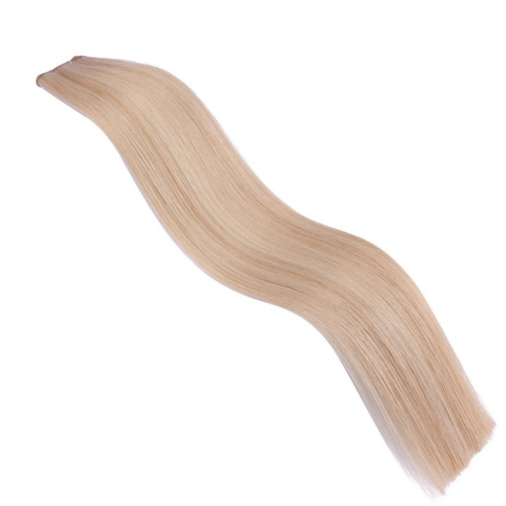 Light Blonde(#P18/60A) Double Weft Sew In Hair Extensions-18Inch