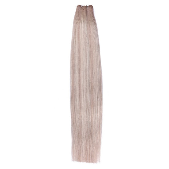 Light Blonde(#B18A/60A) Double Weft Sew In Hair Extensions-20Inch