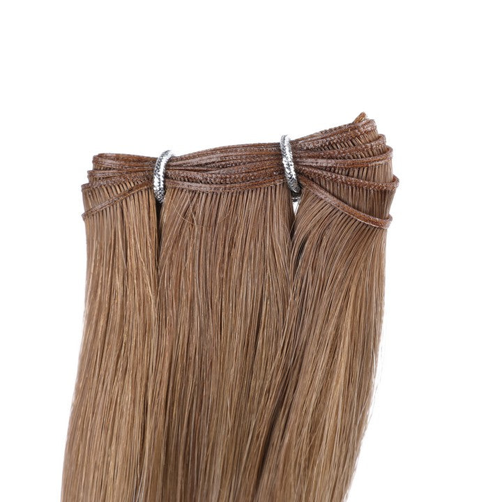 Light Brown Blonde Ombre (#B9A/60A) Double Weft Sew In Hair Extensions-20Inch