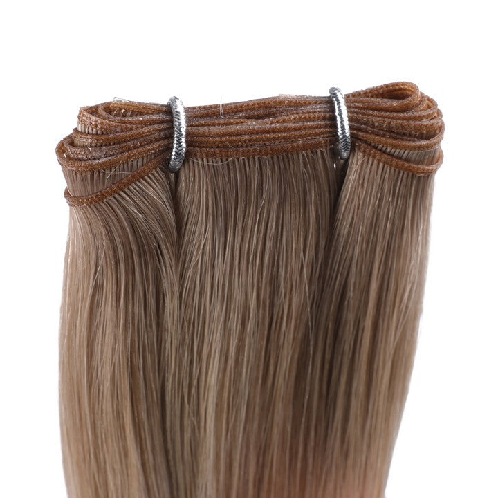 Light Blonde Ombre (#B16A/60A) Double Weft Sew In Hair Extensions-20Inch