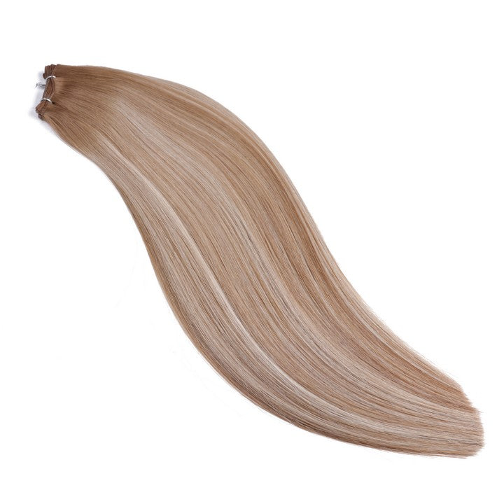 Light Blonde Ombre (#B10/60A) Double Weft Sew In Hair Extensions-18Inch