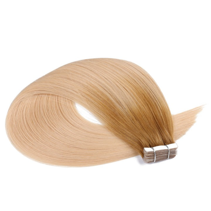 Ginger Light Blonde Ombre Tape In Human Hair Extensions-20Inch