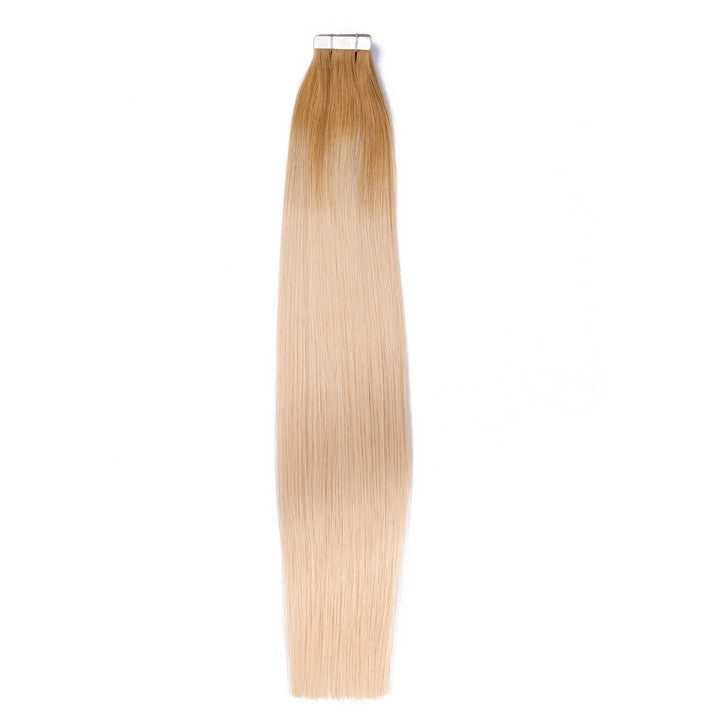 Ginger Light Blonde Ombre Tape In Human Hair Extensions-20Inch