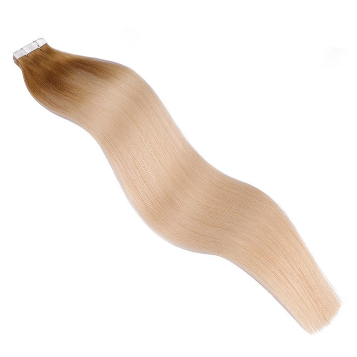 Ginger Light Blonde Ombre Tape In Human Hair Extensions-20Inch