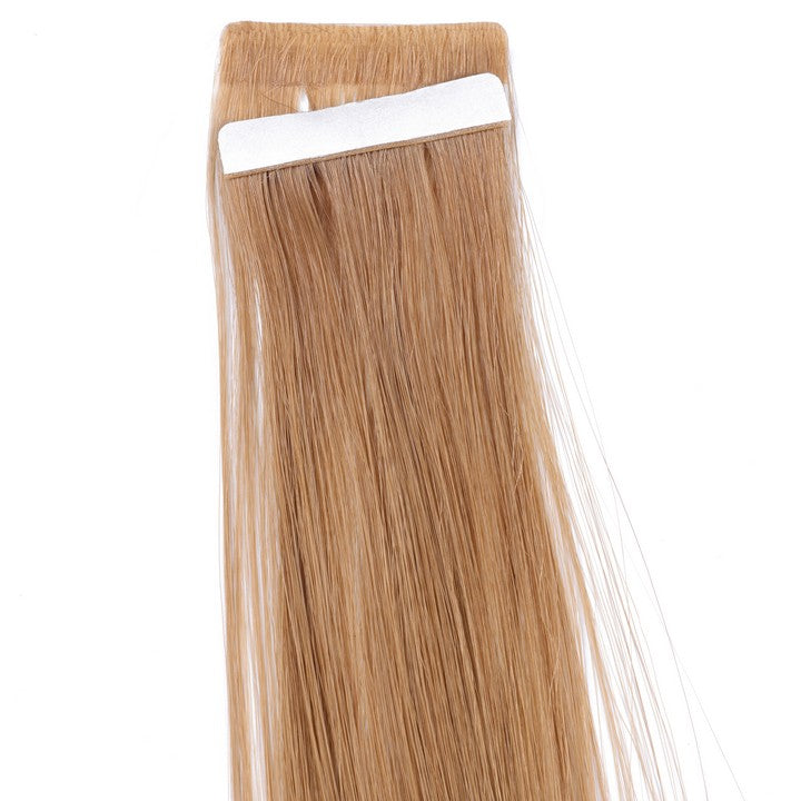 Light Auburn Tape In Human Hair Extensions-20Inch