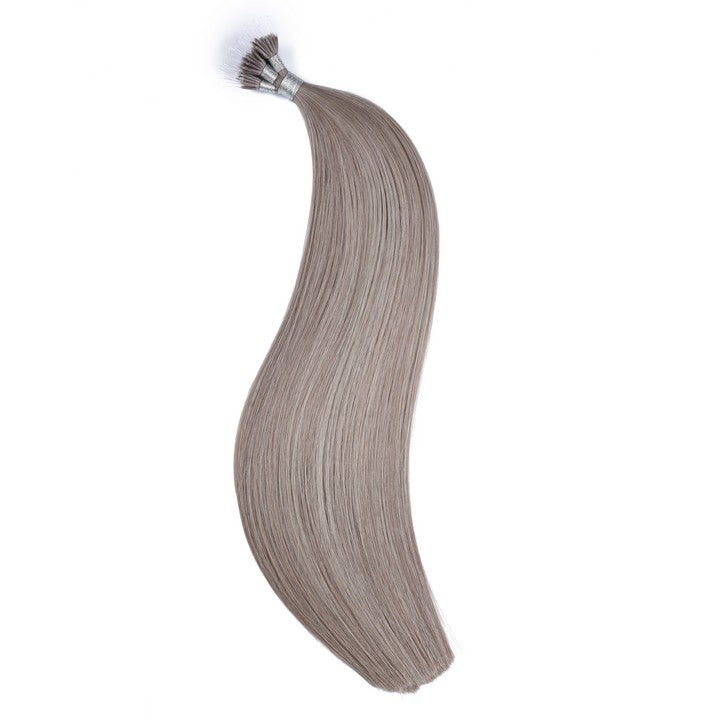 Gray Stick Elastic Band Pre-bonded Hair