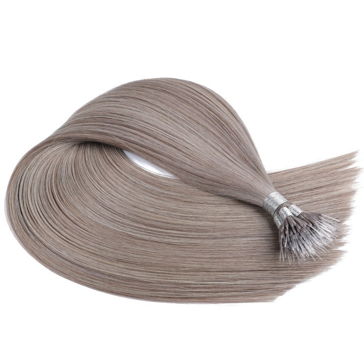 Gray Stick Elastic Band Pre-bonded Hair