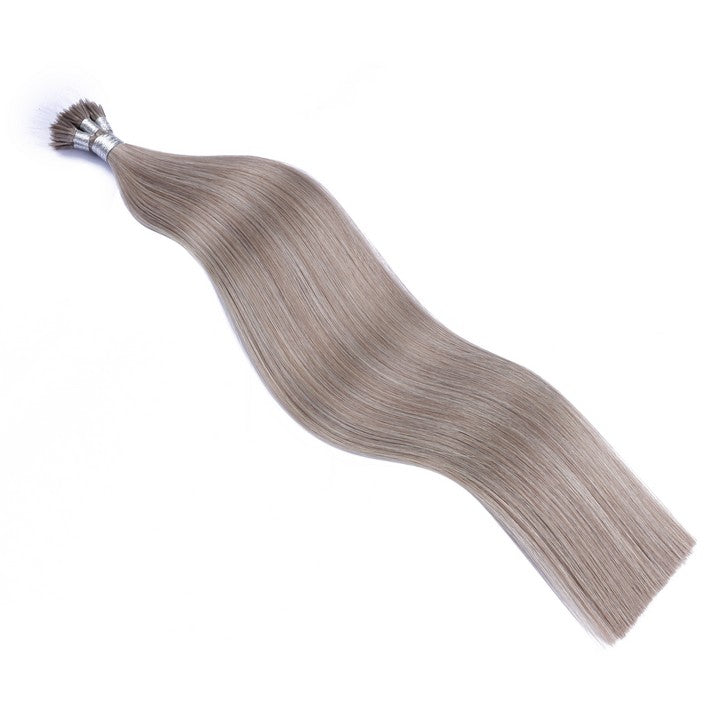 Gray Stick Elastic Band Pre-bonded Hair