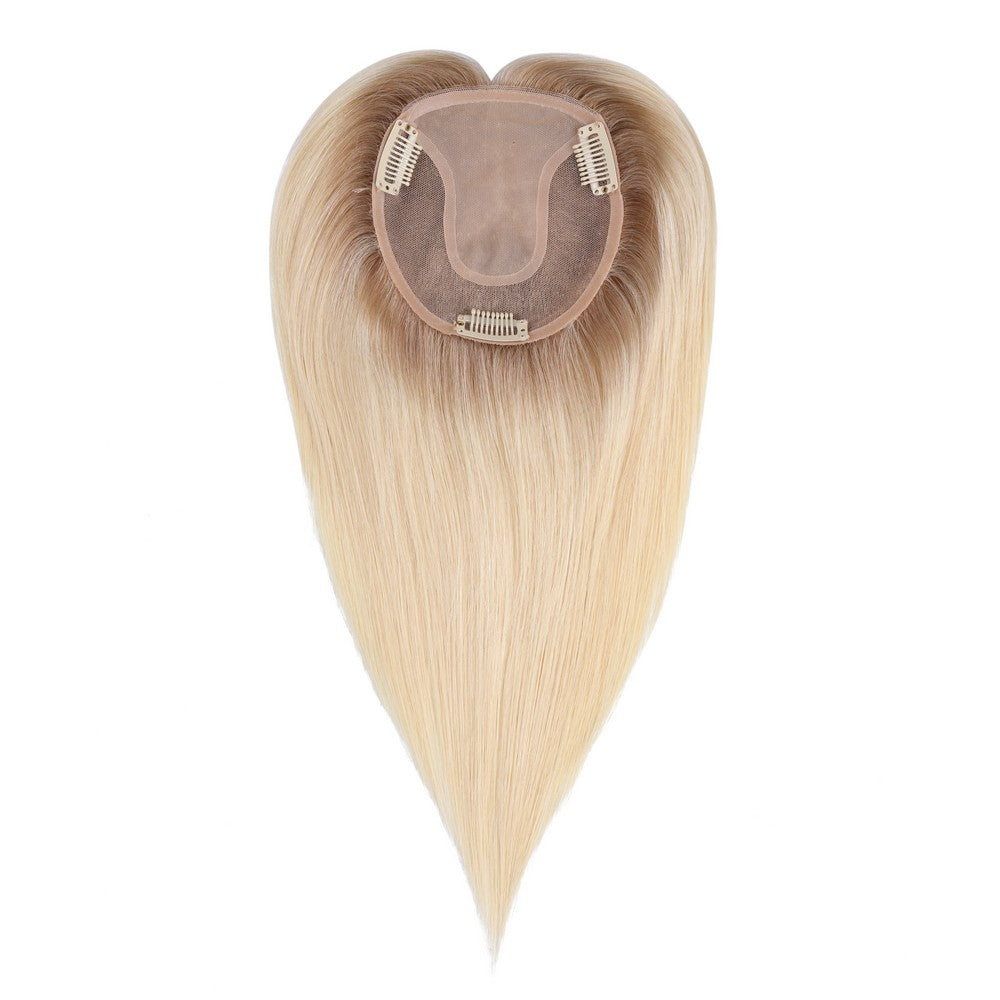 Honey Blonde Mono Top Hair Topper