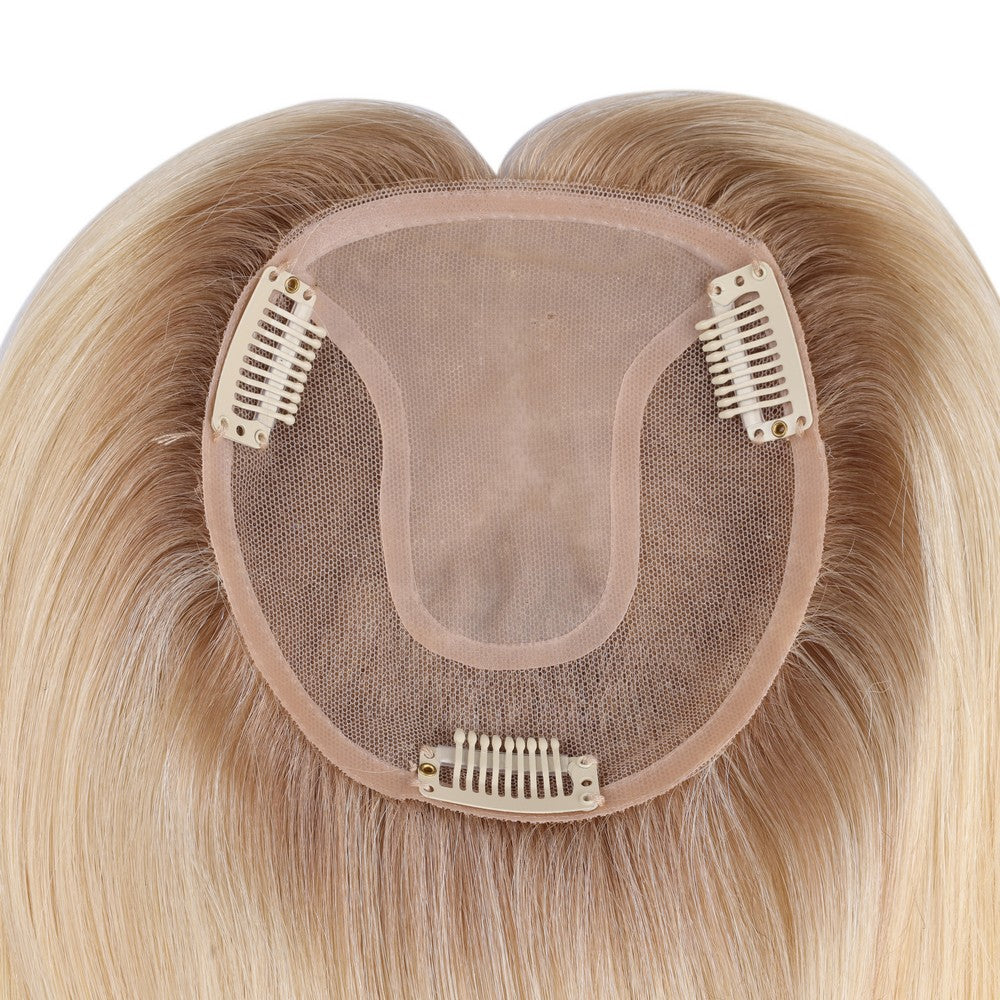 Honey Blonde Mono Top Hair Topper