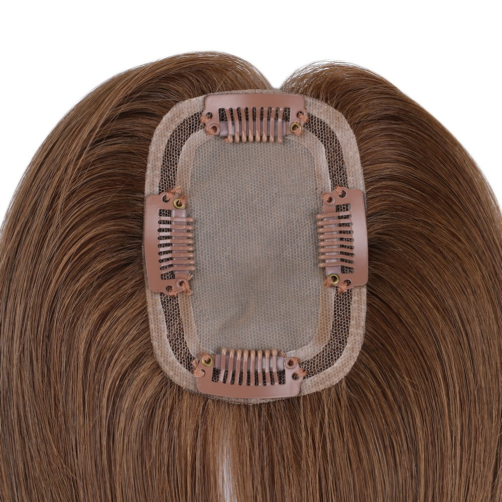 Dark Brown Mono Top Hair Topper