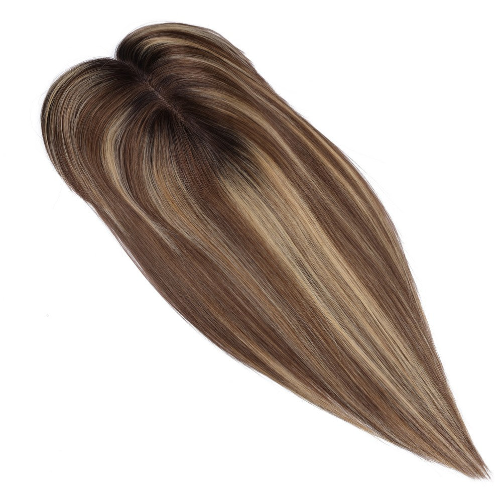 Dark Bronw Mono Top Hair Topper