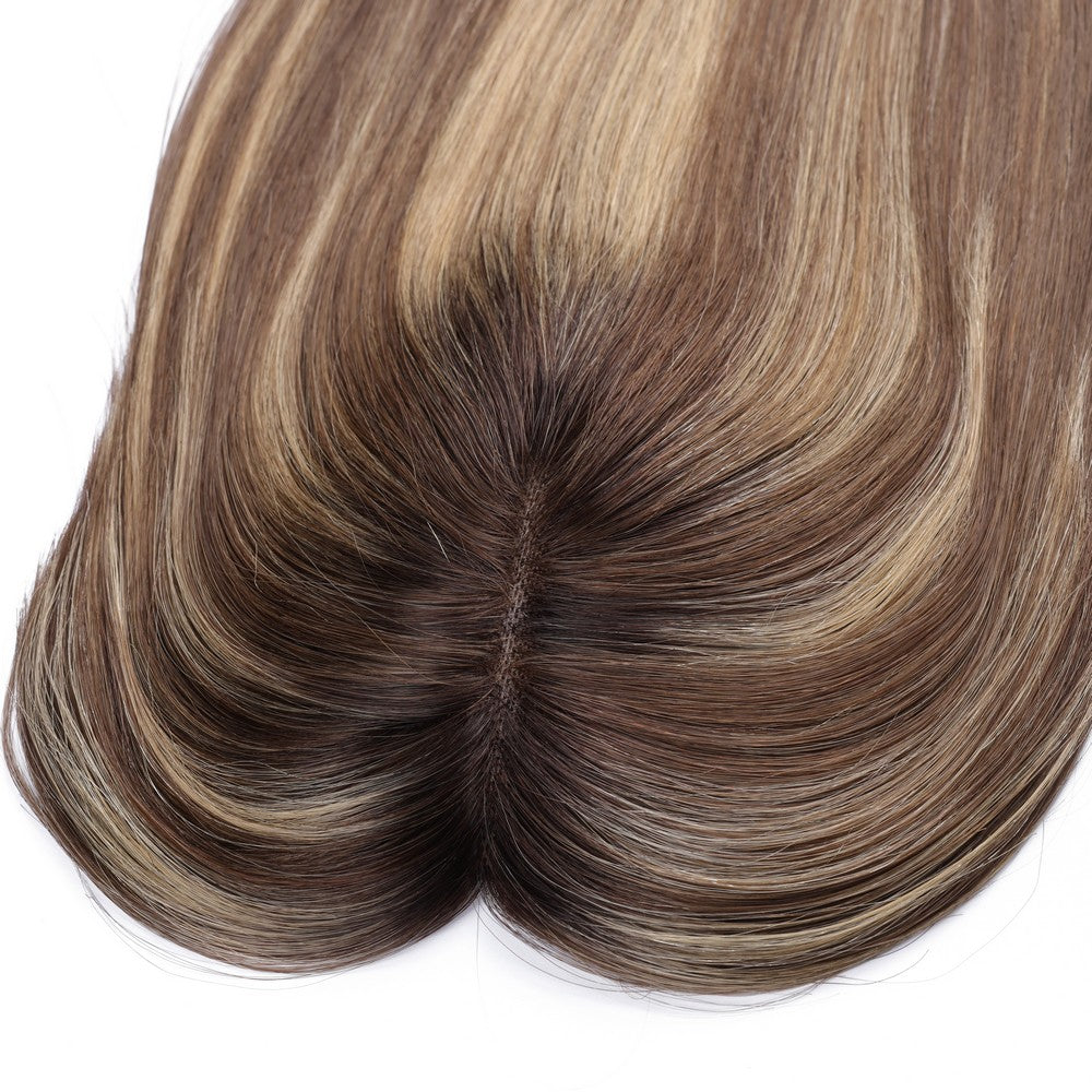 Dark Bronw Mono Top Hair Topper