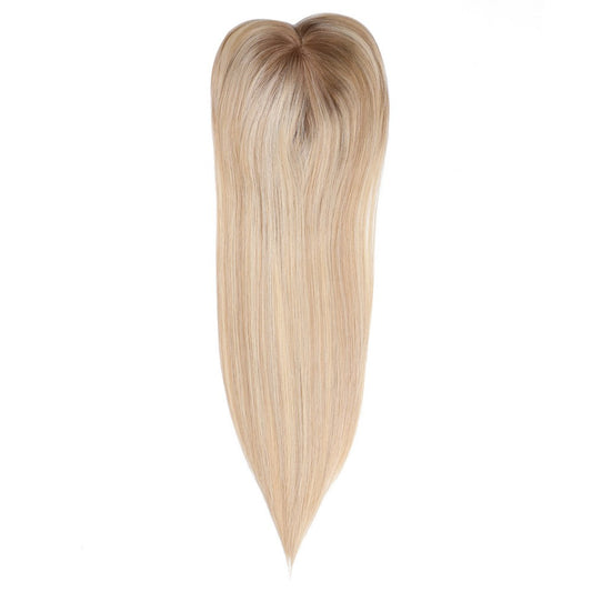 Honey Blonde Mono Top Hair Topper