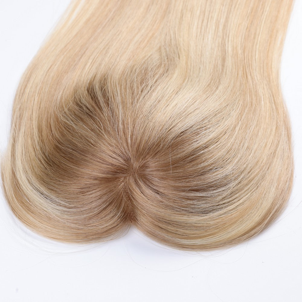 Honey Blonde Mono Top Hair Topper