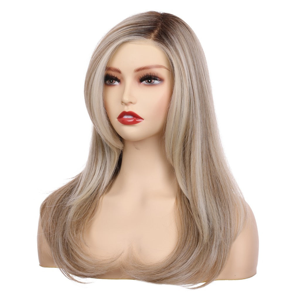 Straight Synthetic Wig-Light Brown