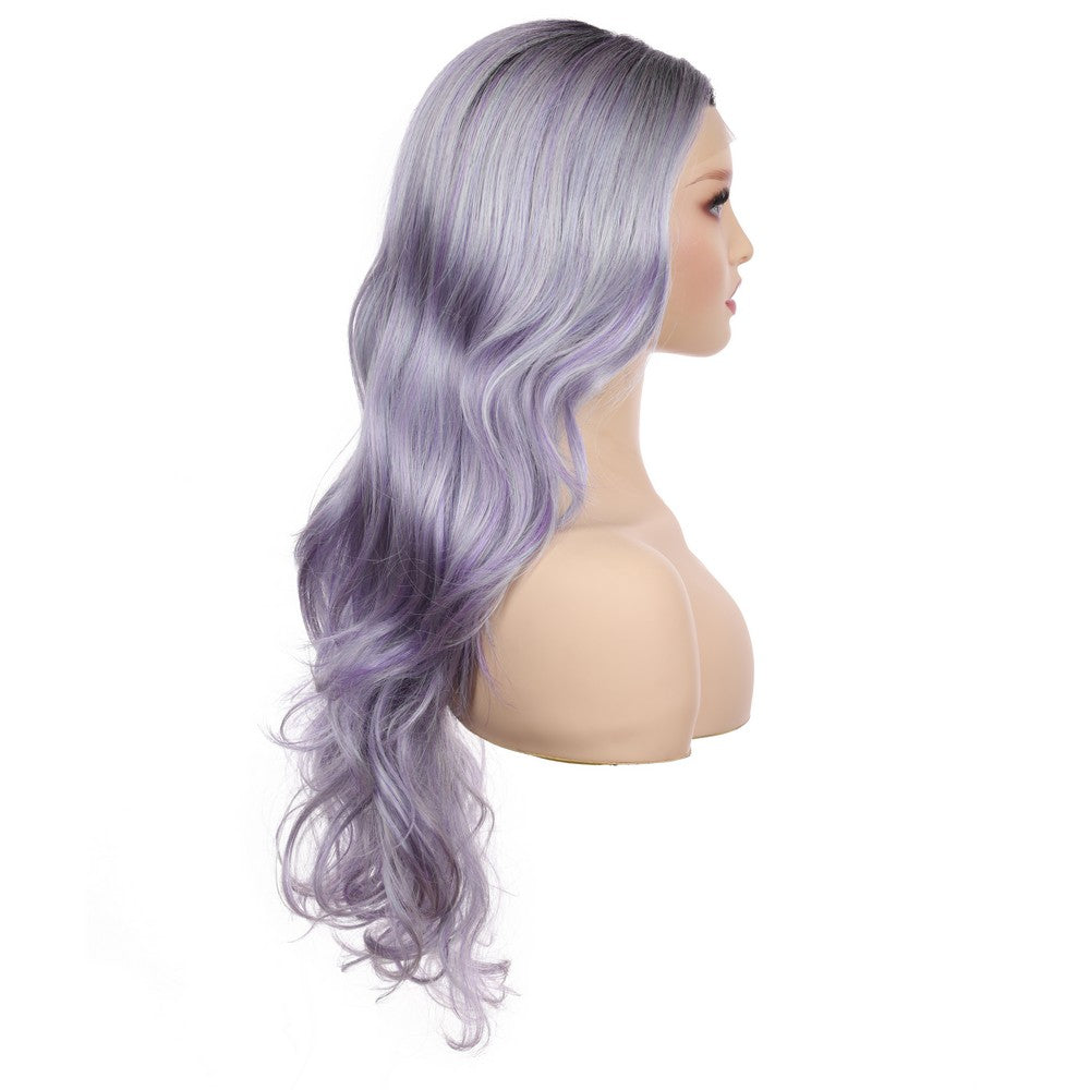 Body Wave Synthetic Wig-Black Mix Purple