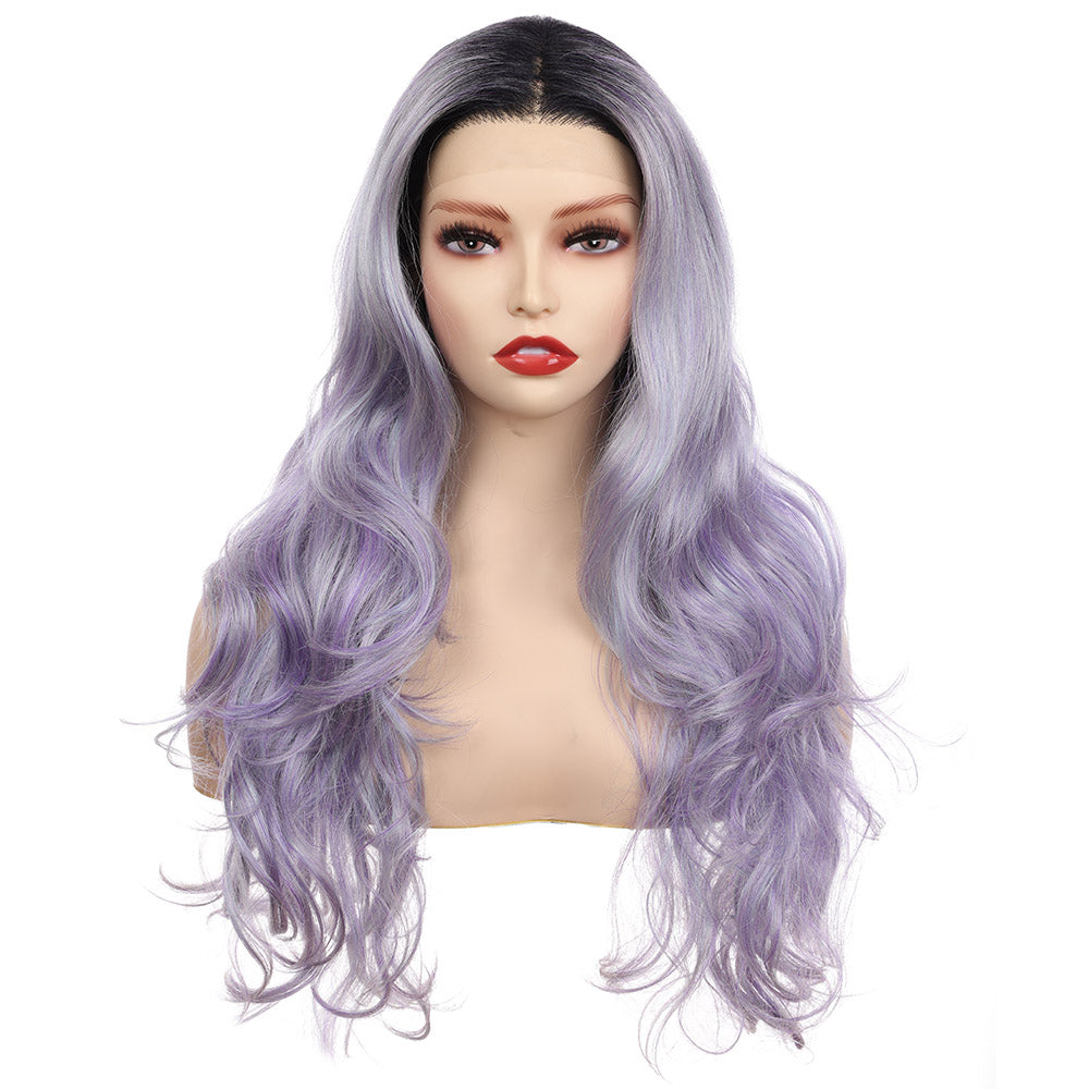 Body Wave Synthetic Wig-Black Mix Purple