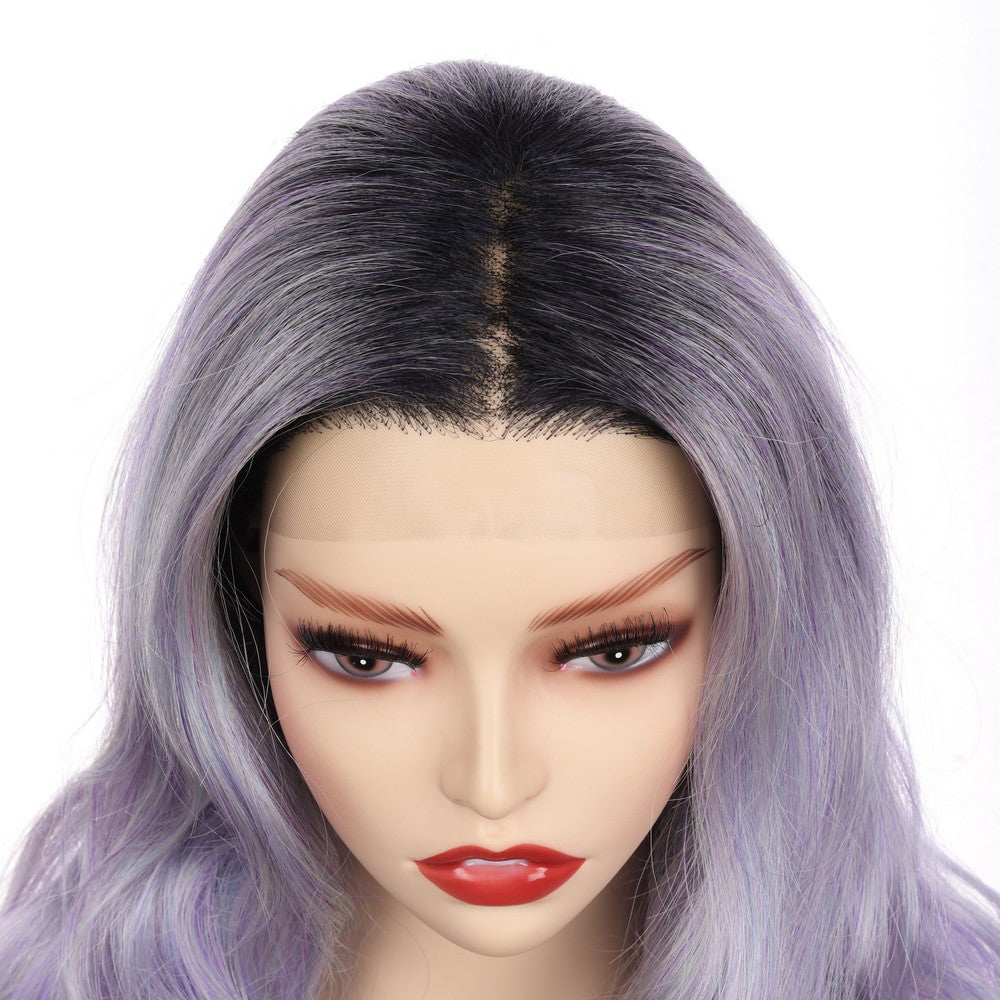 Body Wave Synthetic Wig-Black Mix Purple