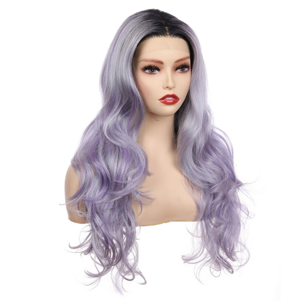 Body Wave Synthetic Wig-Black Mix Purple