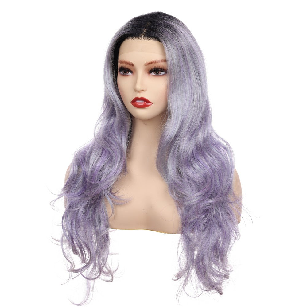 Body Wave Synthetic Wig-Black Mix Purple