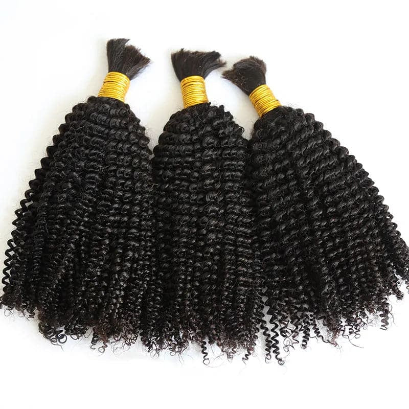 Kinky Curly Bulk Hair Extensions for Braiding