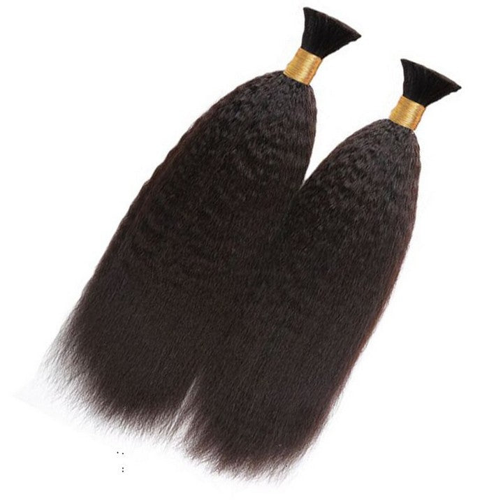 Kinky Straight Bulk Hair Extensions for Braiding