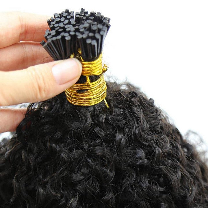 Kinky Curly I Tip Hair Extension