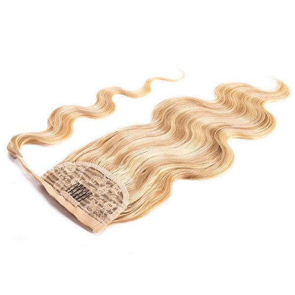 Ponytail Human Hair Extensions Wave