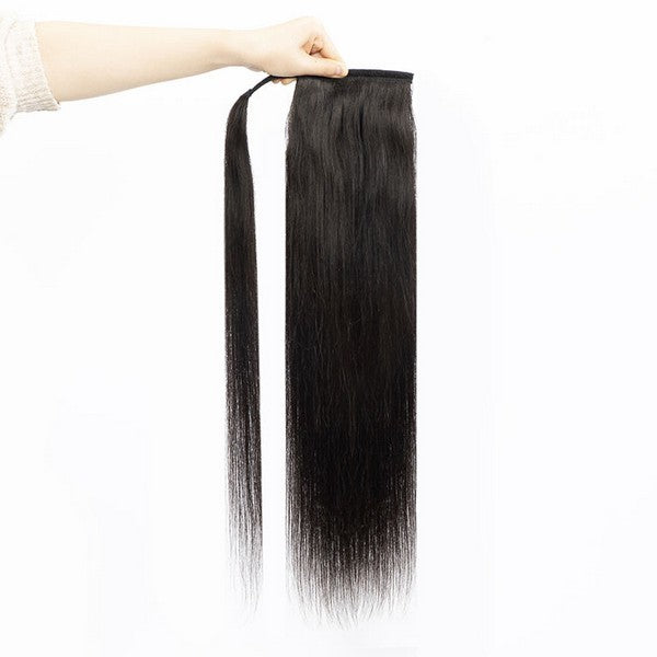 Ponytail Human Hair Extensions Straight #1