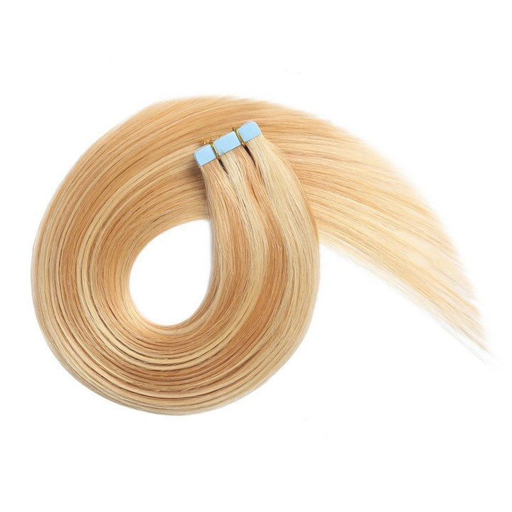 Straight Double Drawn Remy Tape In Hair Extensions