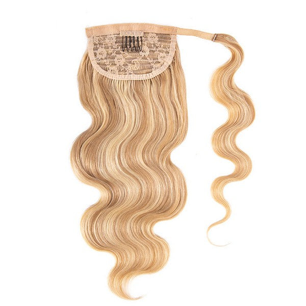 Ponytail Human Hair Extensions Wave