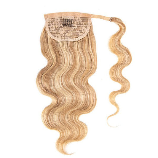 Ponytail Human Hair Extensions Wave