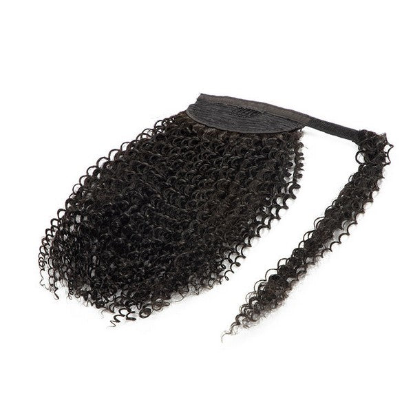 Ponytail Human Hair Extensions Curly