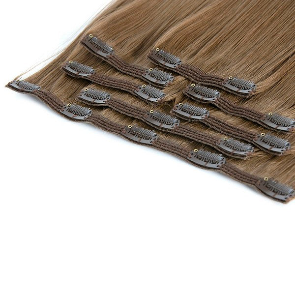 Dark Brown Lace Clip Ins Extensions