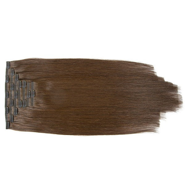 Chocolate Brwon (#4) PU Clip In Hair Extension