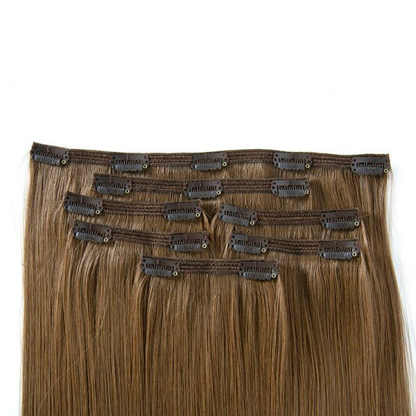 Dark Brown Lace Clip Ins Extensions