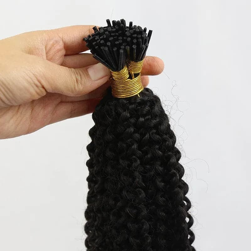 Afro Kinky Curly I Tip Hair Extension