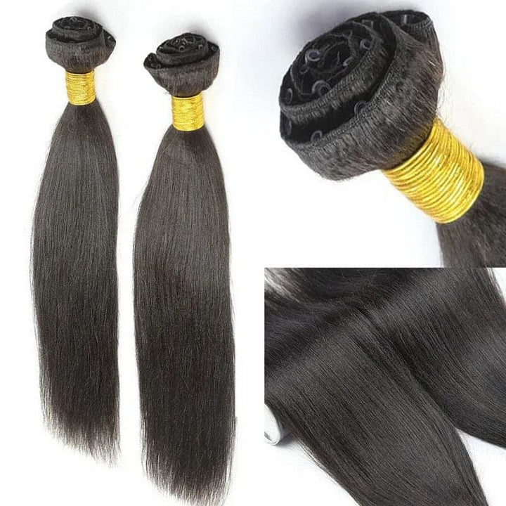 Yaki Straight Microlink Weft Hair Extensions